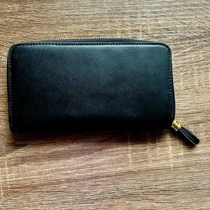 Saks Fifth Avenue Continental Wallet - Women’s, Color Black